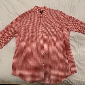 plaid orange long sleeve
